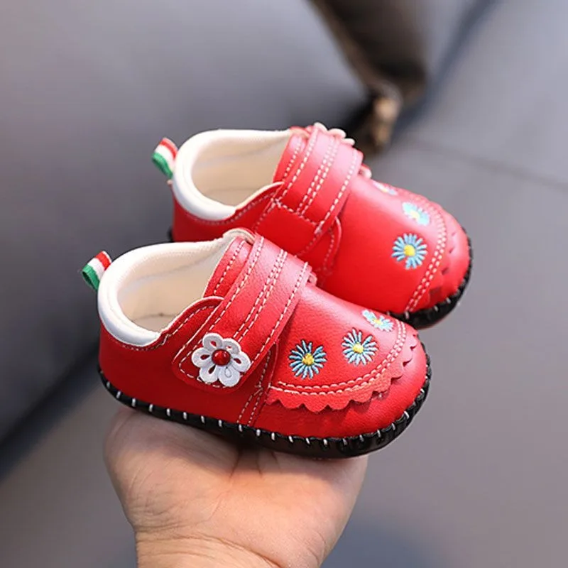 

Soft Sole Baby Girls Autumn Winter Non Slip Prewalker Shoes Princess Style for 0-2 Years Old Toddler​