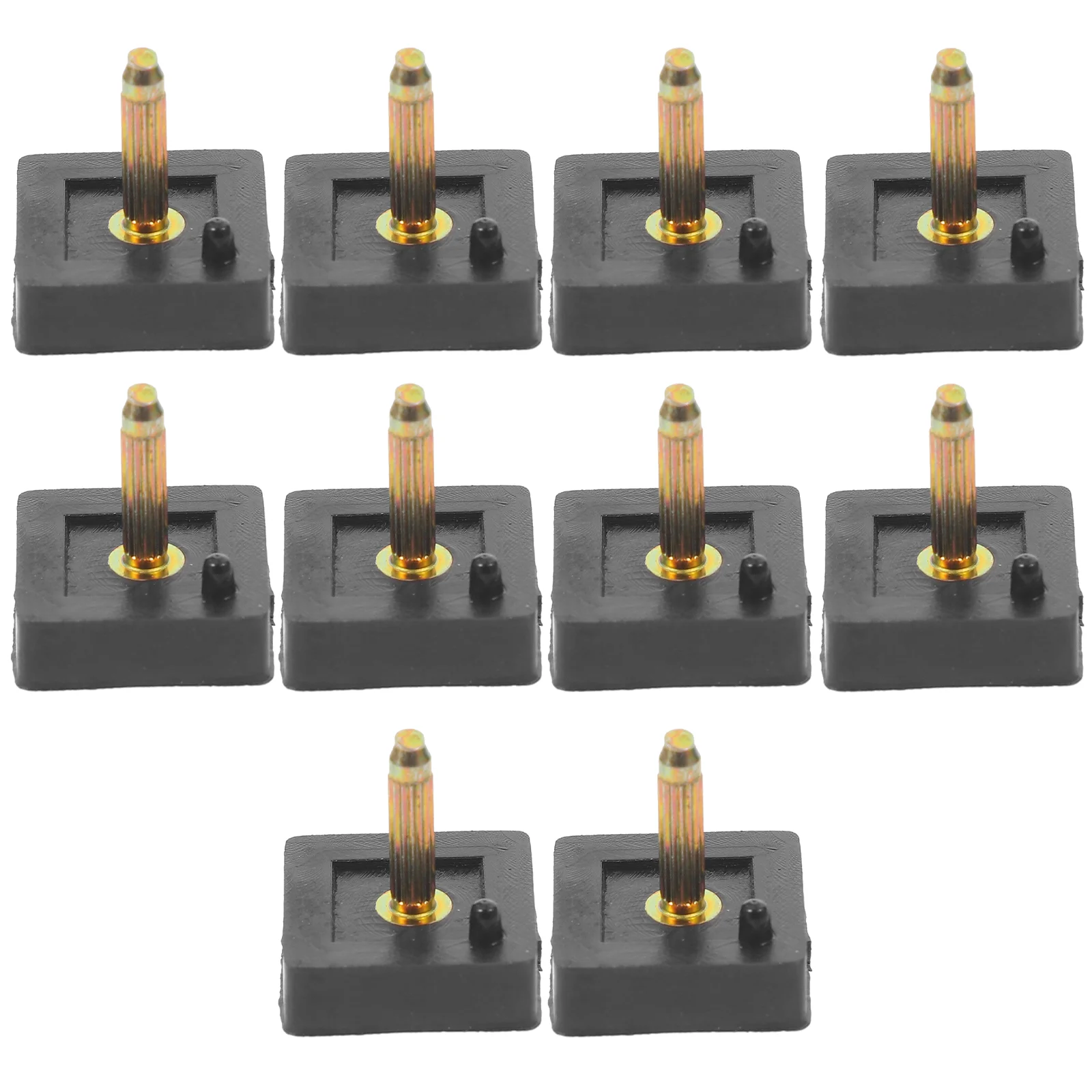 

5 Pairs Square High Heels Tips Pin for Repair Caps Replacement Shoe
