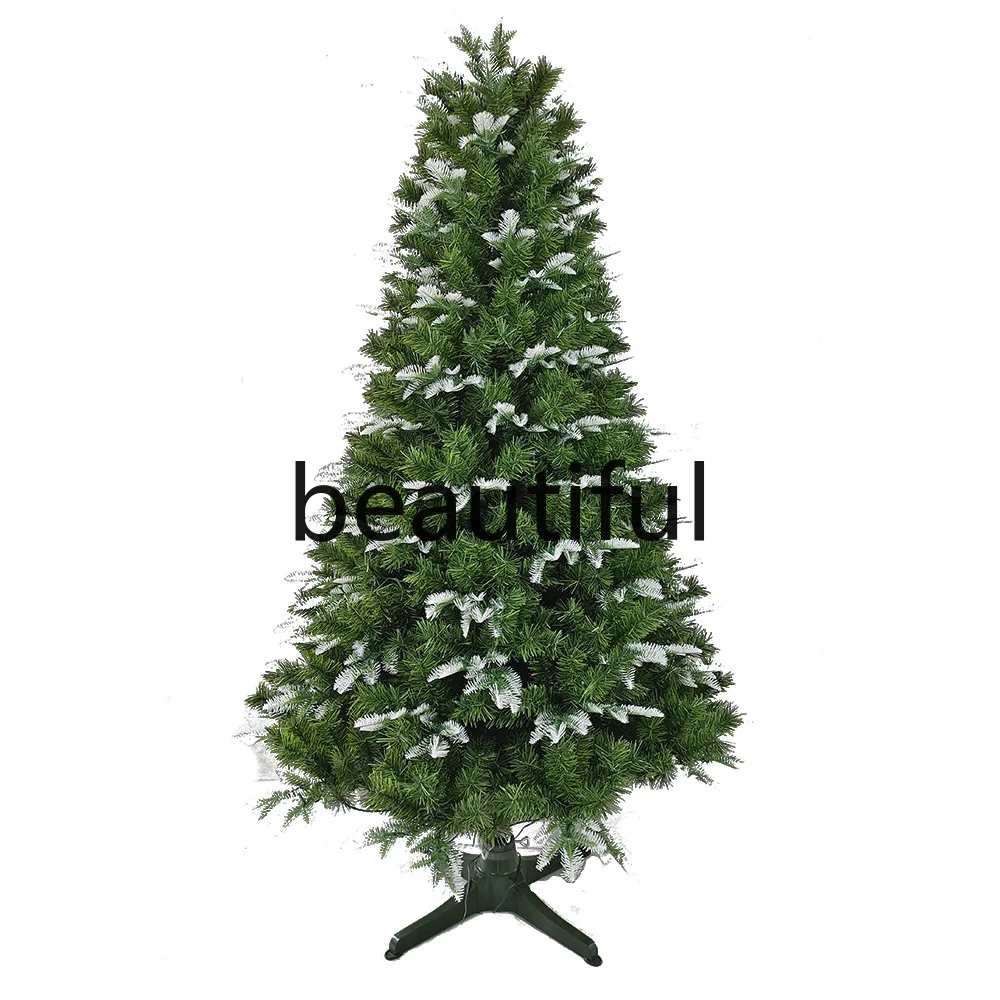 

Christmas tree with lamp floor-to-ceiling automatic tree supermarket holiday ornament pointed tree decoration
