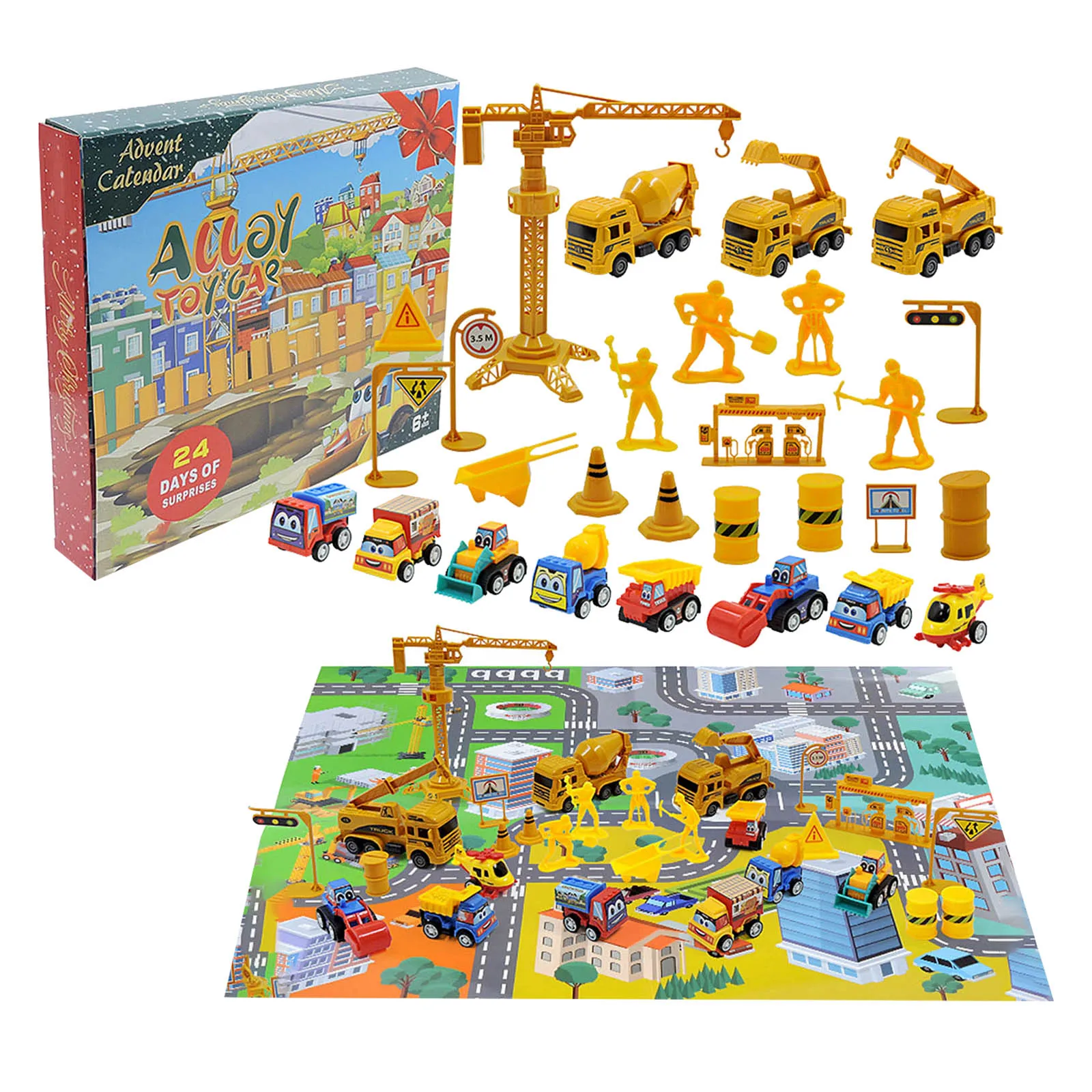 Minuterie pour tout-petits, compte à rebours de noël, calendrier de l'avent, boîte de 24 jours, jouet Surprise, poupées de déballage pour enfants, minuterie amusante pour enfants silencieux