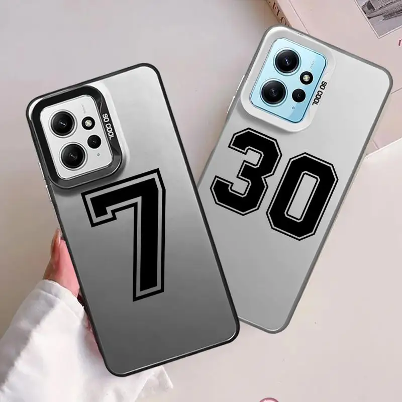 

Basketball Numbers 10 7 30 phone cases for Xiaomi Redmi Note 13 12 Pro 5G 11 10S 12S 12pro 10 4G 13pro funda Back Shell Cover