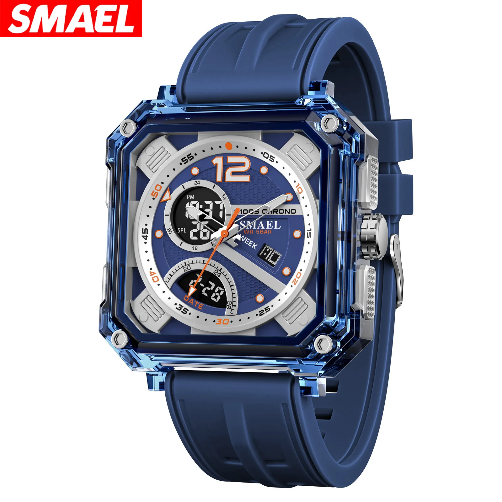 Smael youthful charm men's digital watch: detailed features, accurate timekeeping, student wristwatch
