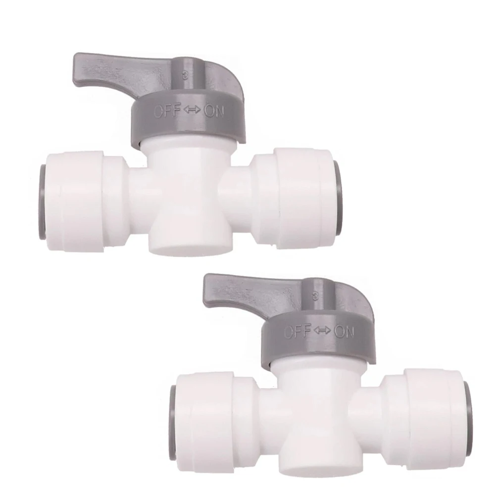 1pcs Water Faucet For John Guest Caravan Motorhome Boat Campervan Valve Stop Tap Plastic Push To Close Faucet RV Accessory