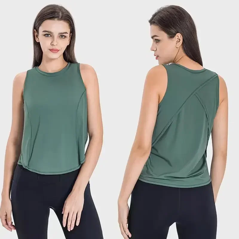 

Lemon Luxtre Sculpt Panel Tank Top Sweat-wicking Breathable Classic Fit Waist Length Yoga Running Shirt With Reflective Details