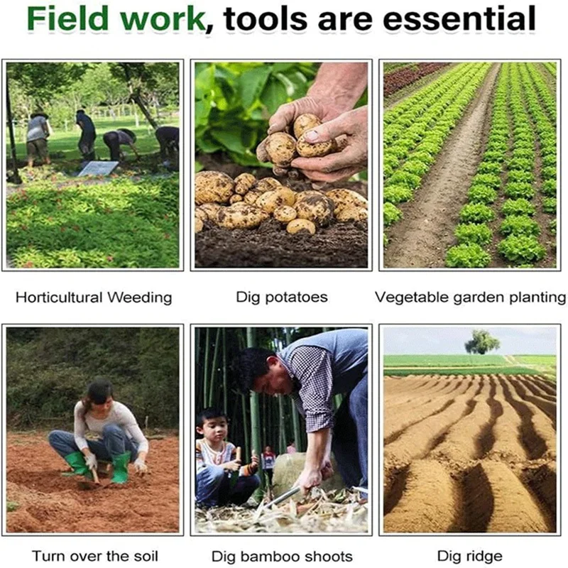 Herramienta de deshierbe de mano para jardinería, artefacto de deshierbe, herramienta de deshierbe, doble, fácil de usar, actualización 2024, 4 dientes