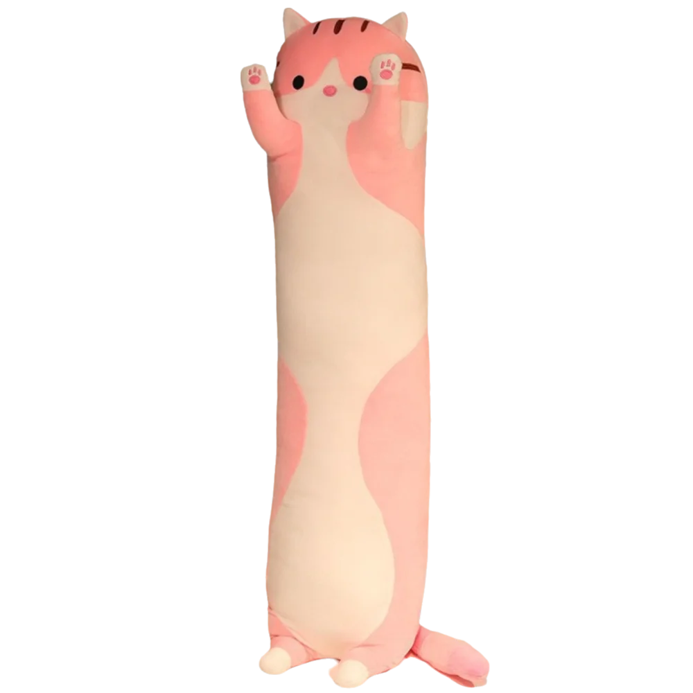 

Stuffed Animals 70cm Long Cat Huggable Elastic Cat Pillow Cartoon Ultra Soft Stuffed Gift Bed Sleep