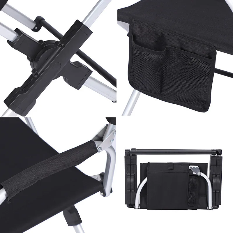Silla de Camping Plegable Serie Guide, Silla de Pesca de Playa, Silla de Aluminio para Viajes, Senderismo, Picnic y Ocio