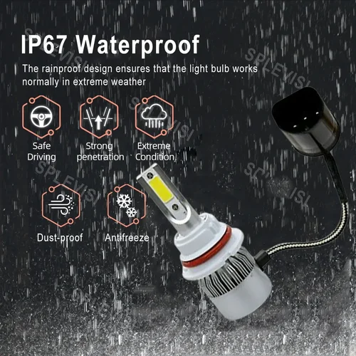 Imagen 2 del producto Faro led de haz Alto y Bajo para coche, bombillas antiniebla para Chevrolet Equinox 2005-2009 Suzuki SX4 2007 2008 2009 2010 2011 2012 2013