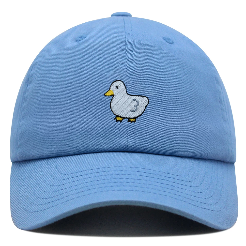 Embroidered Cartoon Little White Duck Baseball Cap Dad Hat Cotton Kawaii Mother hats Summer Peaked Caps Trucker hat