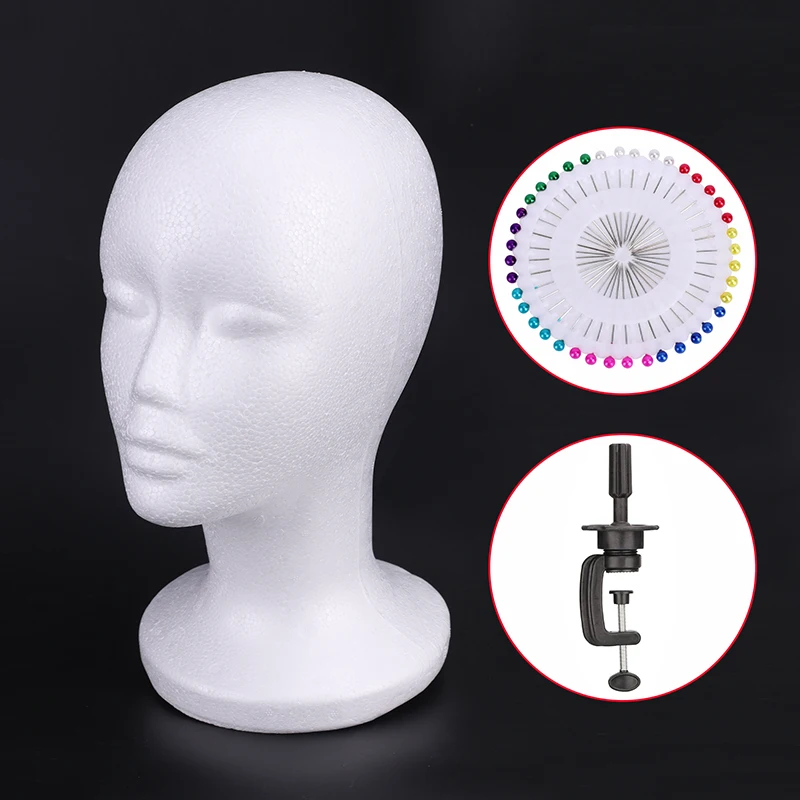 

Foam Head Cosplay Wig eup Hair Sling Fem Sle Furry Ladyhead Model Hairdring Prop for Men And Women