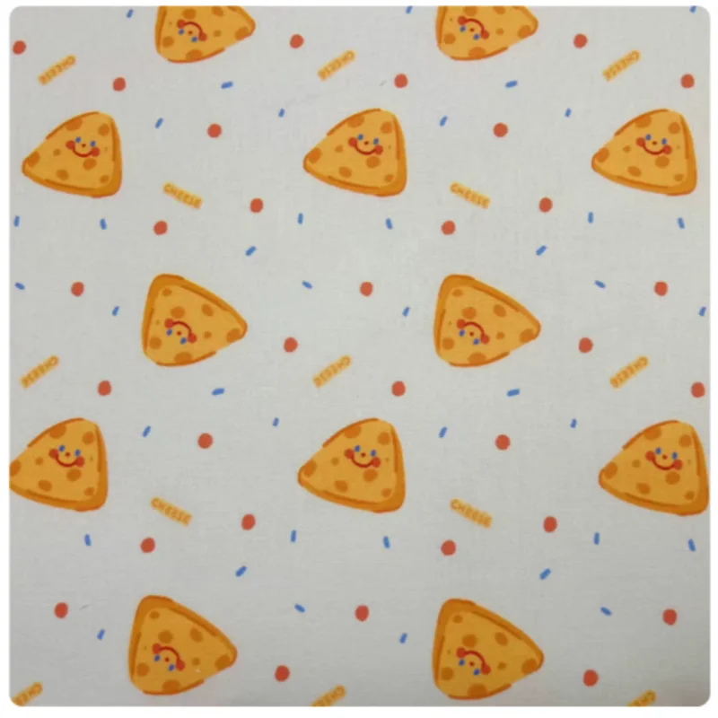 

Cheese Print Pure Cotton Plain Fabric, Handmade DIY Cap, Bag, Girl Dress, Notebook Sewing Cloth, M86