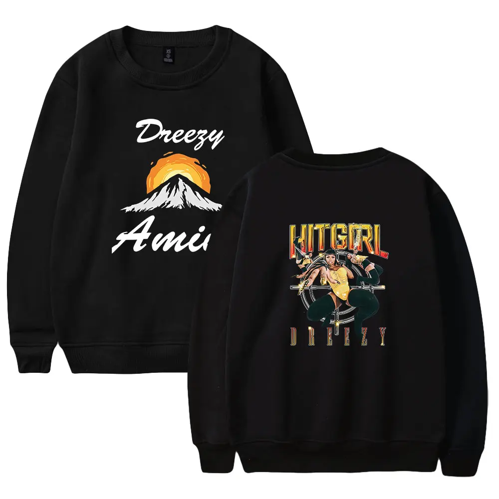 

Dreezy Tour Merch пуловер с круглым вырезом, повседневный свитшот с длинным рукавом для мужчин и женщин