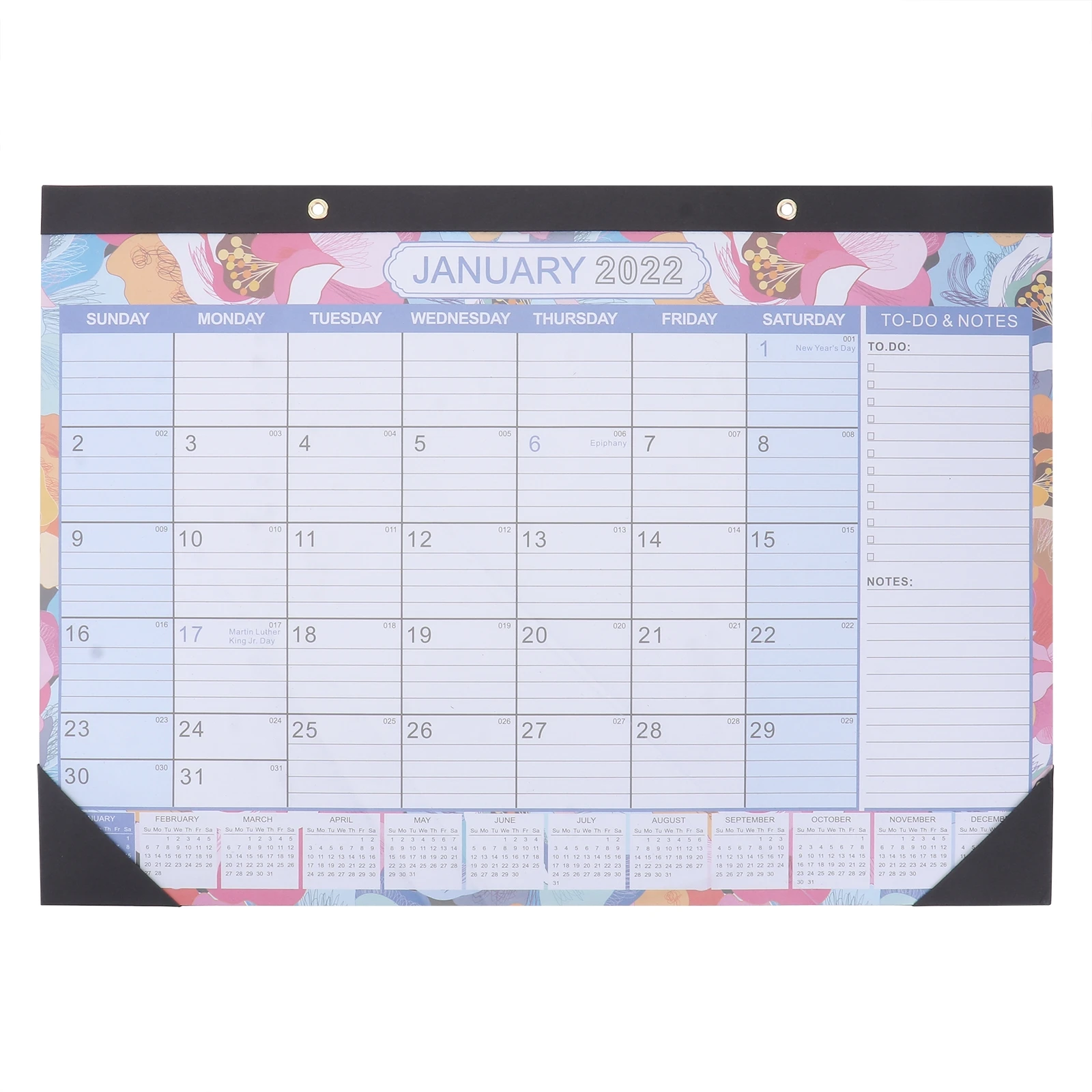 

2022 Calendar 2024 Wall Planner Calendars Multifunctional Note English Schedule Indoor Hanging