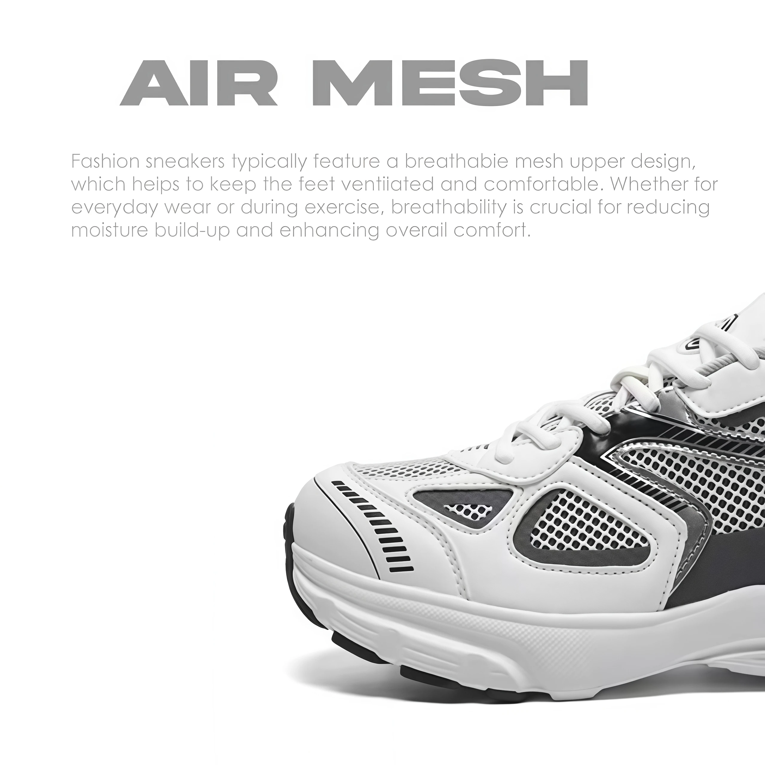 Luxuriöse Chunky Sneakers für Damen 2025 Frühling Atmungsaktive Schuhe für Herren Sport Laufen Freizeit Damen Fitness Schuhe – Detail 8