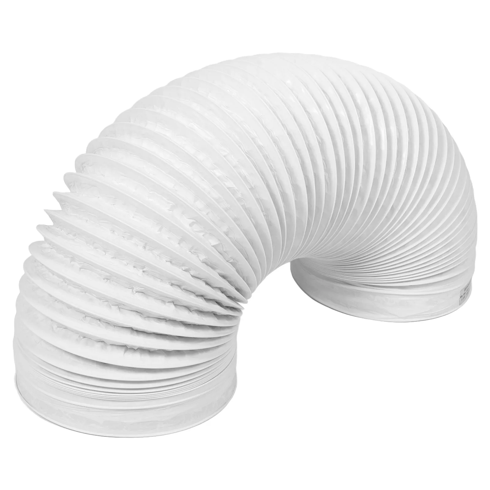 Portable Flexible Exhaust Pipe White Plastic Telescopic Hose Dryer Vent Duct Air Conditioner Tube Extension for Universal Ac - view 6