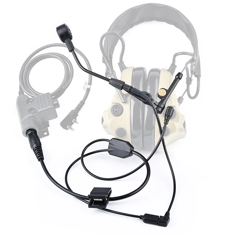 WADSN Push-to-Talk táctico inalámbrico para auriculares C3 Airsoft - imagen 4