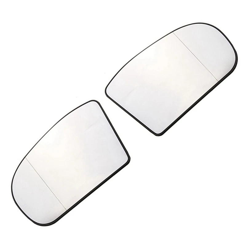 2 Pair Right and Left Side Rearview Mirror Glass Len Replacement for Mercedes Benz W203 W211 2038100121 2038101021