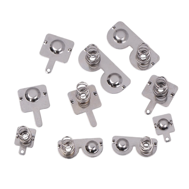 Set of 20 DIY Accessory Kit, AA/AAA Battery Box Positive Negative Sheets, Spring Connectors for Remote Control Toys