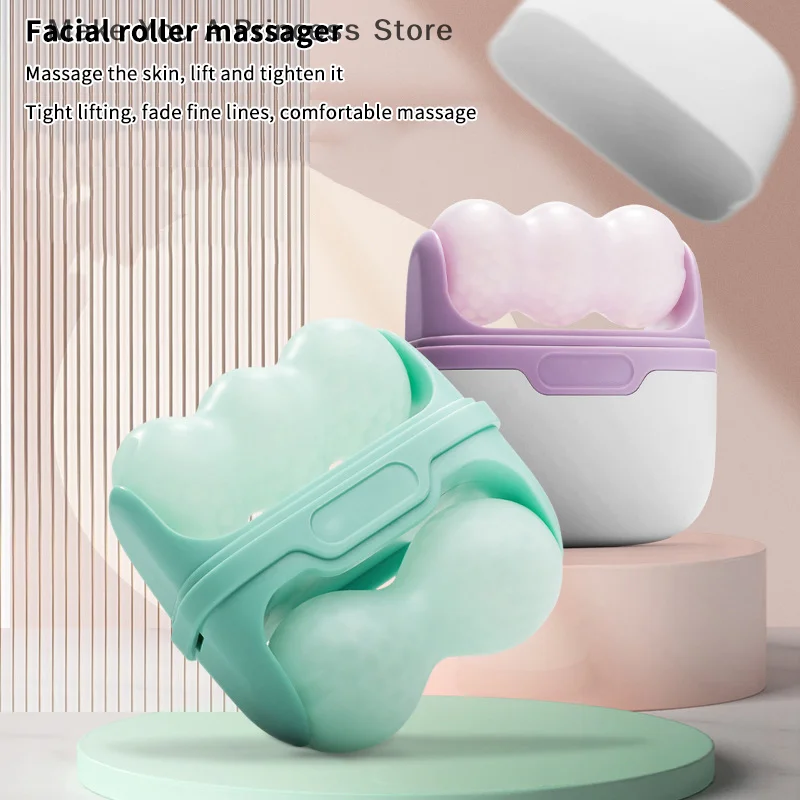 Double Head Ice Roller For Face Eye Puffiness Migraine Pain Relief And Minor Injury Facial Cold Therapy Massage Roller Skin Care
