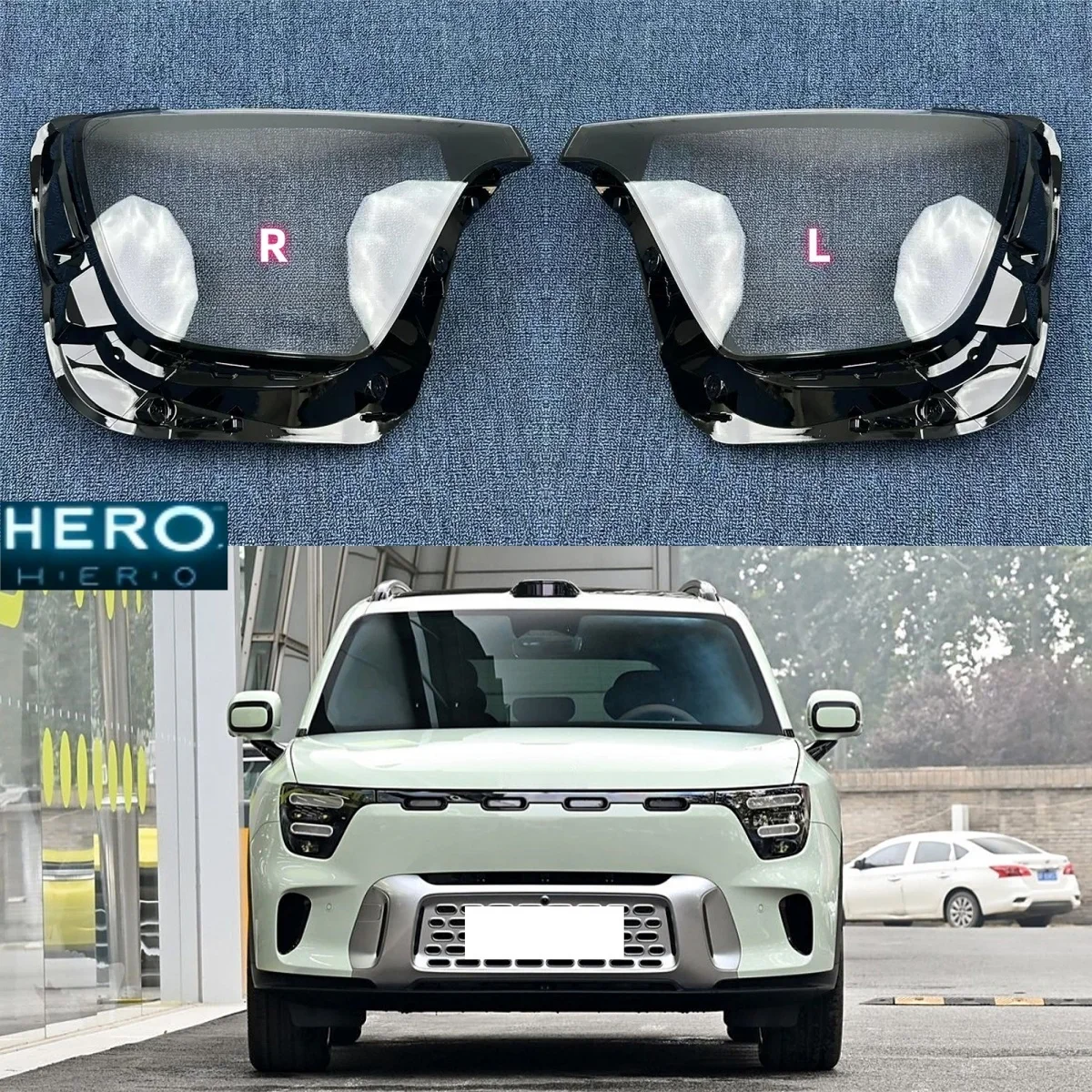 

Для Mercedes Benz Smart Spirit # 5 2024 2025 аксессуары стекло передней лампы автомобиля заменяет оригинальный абажур