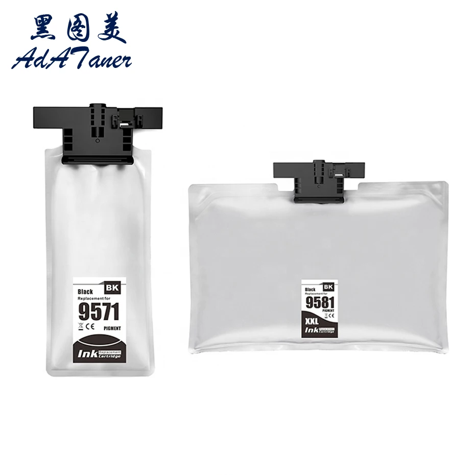 

T9571 T9581 9571XL 9581XXL Black Ink Bag Cartridge Compatible For Epson WF-M5299 WF-M5799 Printer M 5299 5799 WF5299 WF5799 Ink