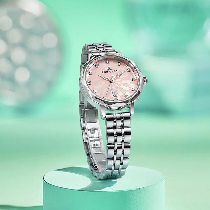 

Оригинальные наручные часы Disney, серия Ariel, женские элегантные легкие роскошные кварцевые часы 299/379