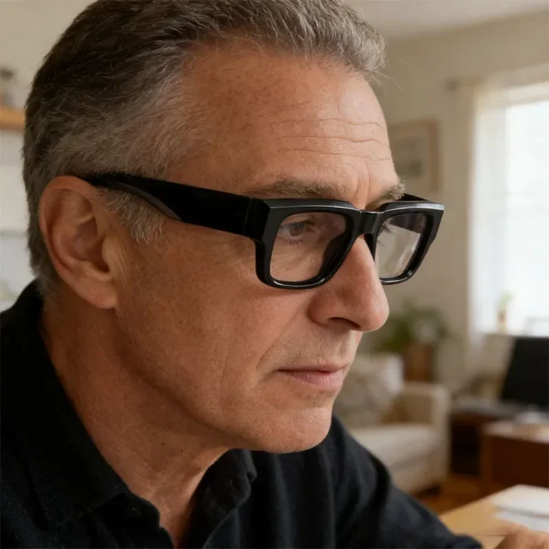 Retro Square Frame Men Reading Glasses High Quality Prescription Designer Eyeglasses Anti Blue Light Presbyopia Fashion Glasses
