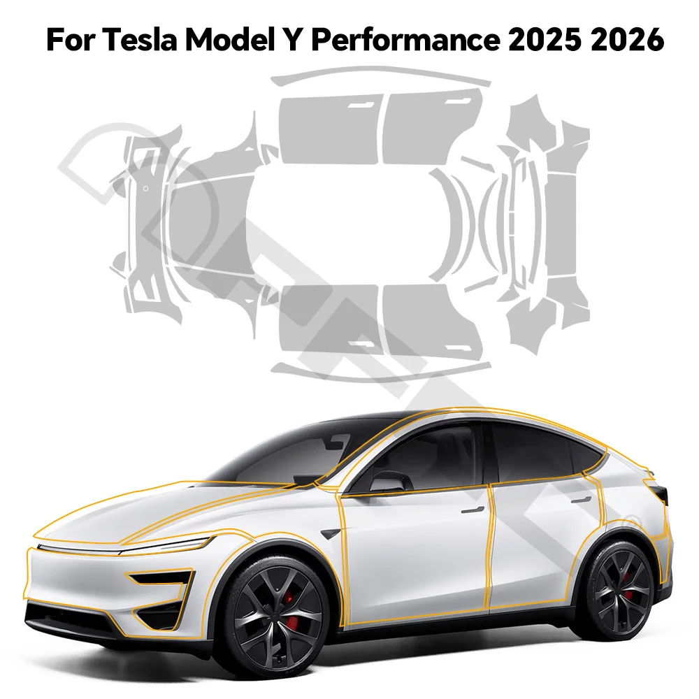 9Mil Precut Matte Clear PPF For Tesla Model Y Performance Juniper 2025 2026 TPU Car Paint Protection Film Anti-Scratch Resistant