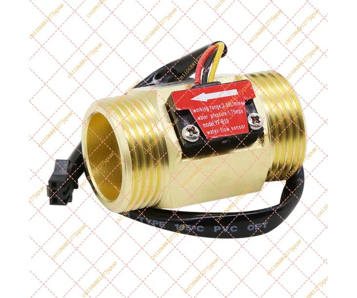 1 Inch DN25 Brass Water Flow Sensor Hall Switch Flow Meter DC 5-15V Industrial Flowmeter