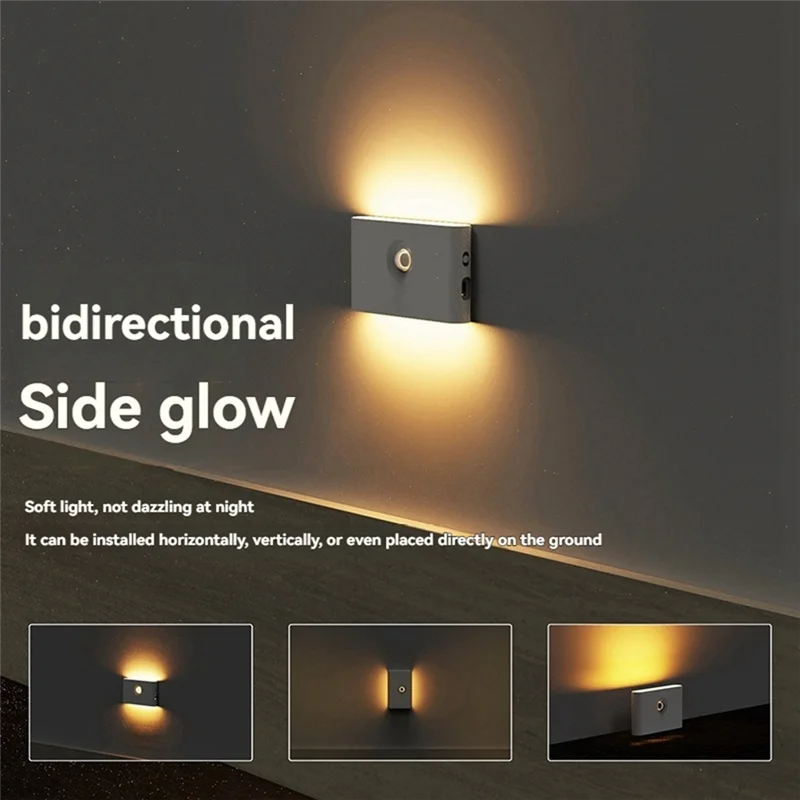 

ABKD Rechargeable Stair Lamp With Motion Sensor, Warm White Night Light, Pasted In Corridor, Kitchen, Closet, Bedroom,
