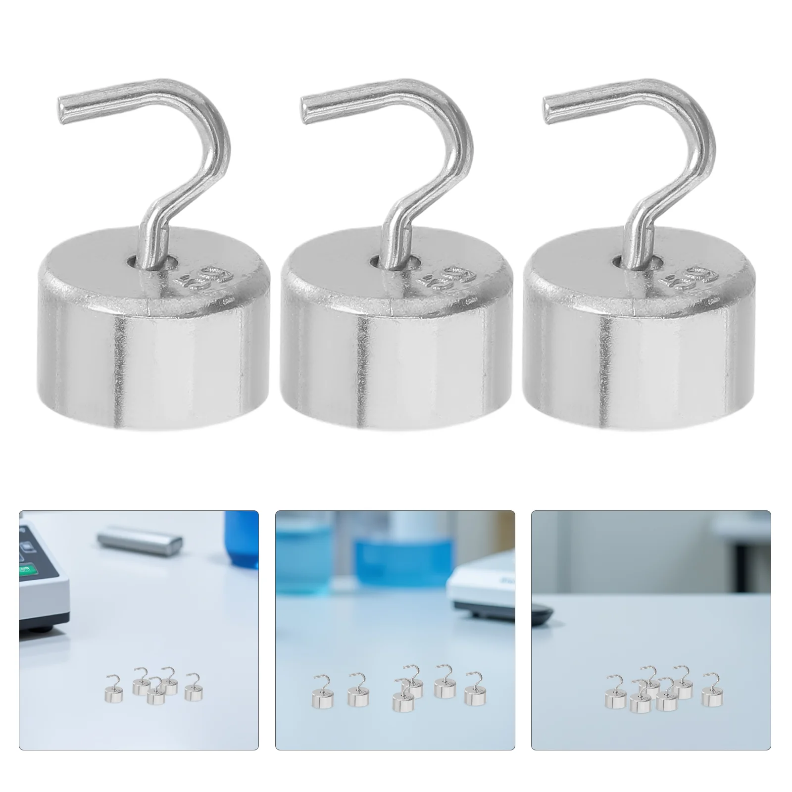 

20pcs Hooked Weight Set High Precision 10G Weights For School Labs Scientific Experiments Metal Calibration Mass Double Hook