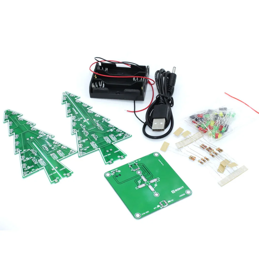 

LED Flash Christmas Tree Artificial Small Mini Trees Simulation Desktop Decor Faux Tricolor