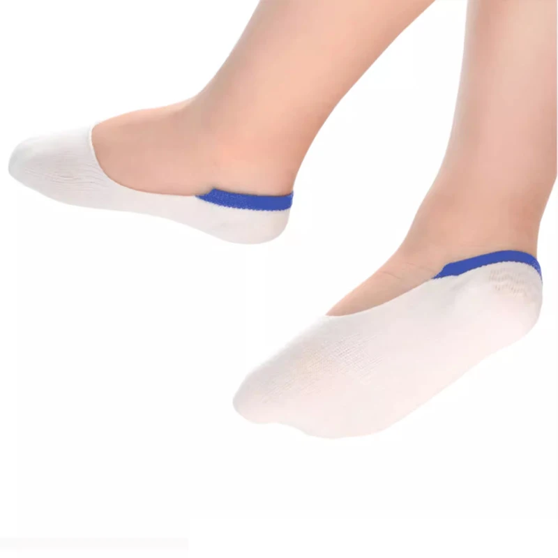 Meias rasas invisíveis para crianças, 5 fábricas, meninas, meninos e meninas, meias de barco antiderrapantes de silicone branco e preto, meias para