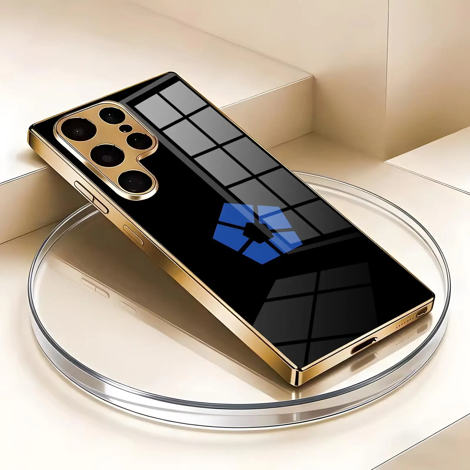 Anime Blue Lock  Phone Case For Samsung S26 S25 S24 S23 S22 S21 Plus Ultra Note20 Electroplated glass Phone Case