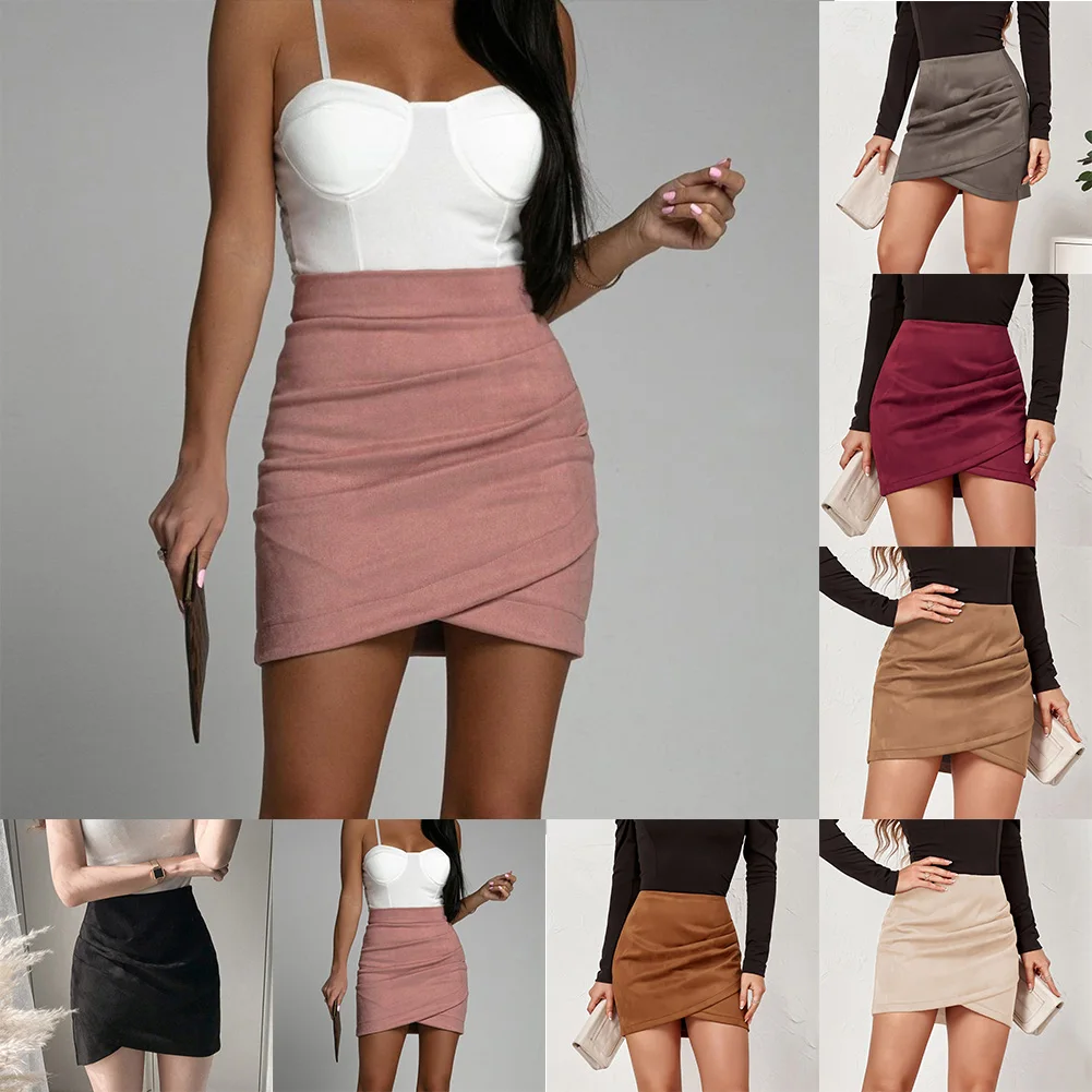 คอลเลกชันฤดูใบไม้ร่วง กระโปรงจีบเอวสูง กระโปรงแฟชั่นฤดูใบไม้ร่วง กระโปรงฤดูใบไม้ผลิฤดูใบไม้ร่วง กระโปรงแฟชั่นอเนกประสงค์