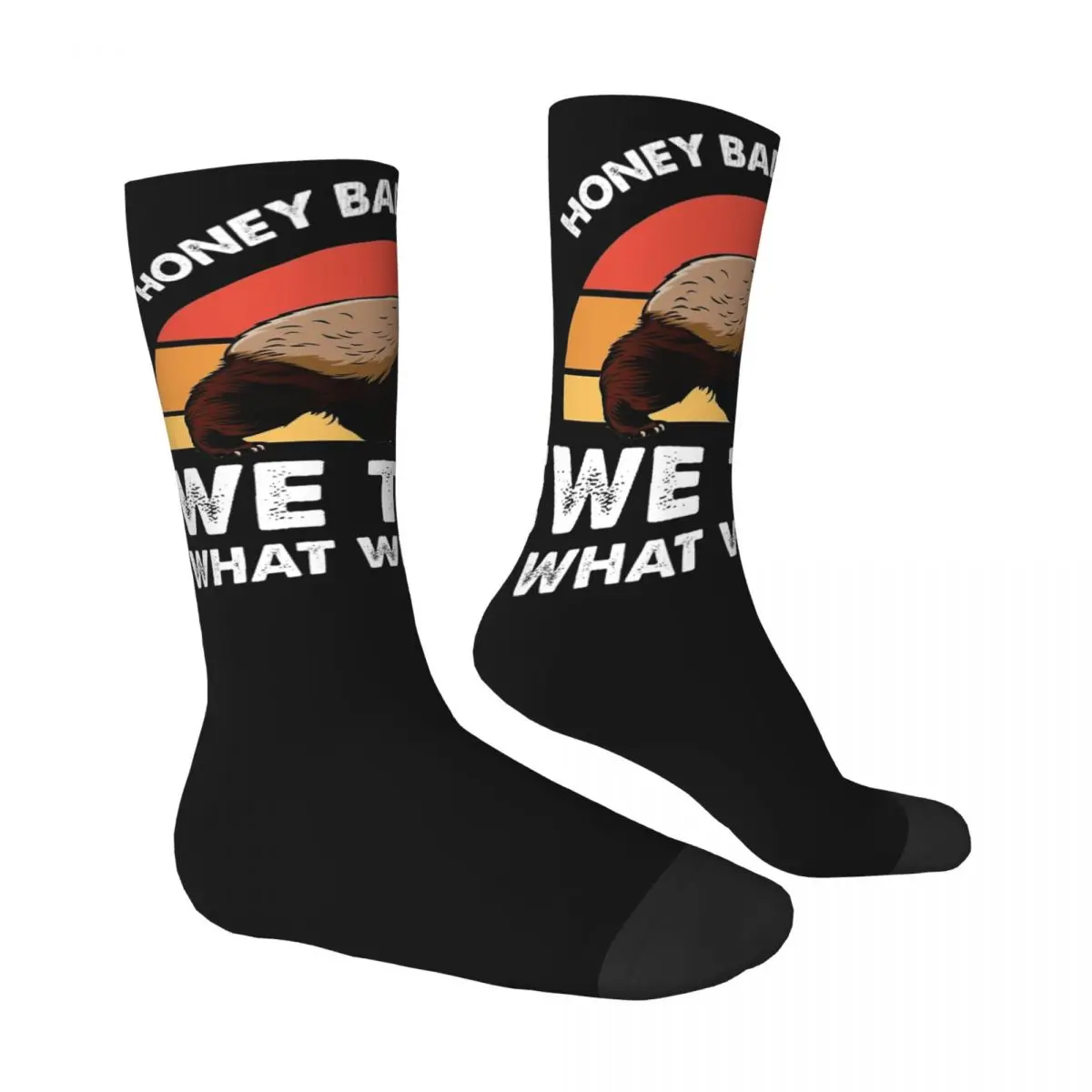 Honey Badger Team 6 Unisex Winter Socks Windproof Happy Socks Street Style Crazy Sock