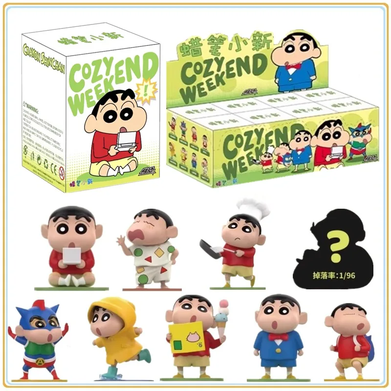 

TOPTOY в наличии, оригинальная серия Shin-chan The Weekend, слепая коробка, коллекция моделей персонажей аниме, праздничные игрушки, подарки