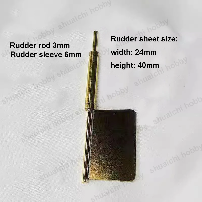 2PCS Contago Sterzo Trapezoidale Invertito Asta 3mm Altezza Manica 25/30/35/40mm Parti di Montaggio In Ottone per RC Simulazione Nave Barca