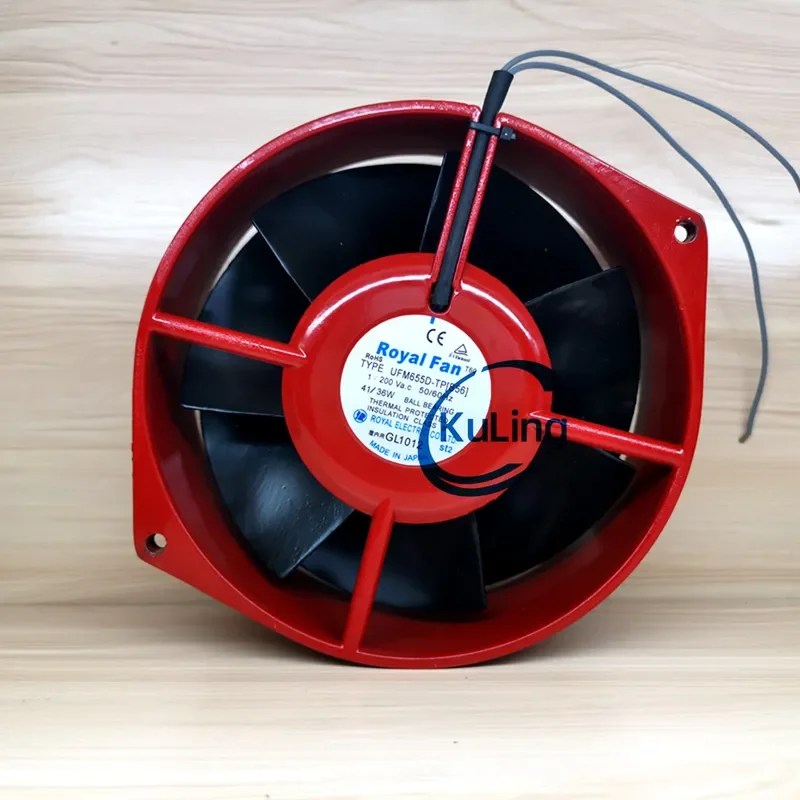 Original ROYALFAN UTM655D-TP B56 UFM655D-TP B56 AC200V High Temperature Resistant Fan for ROYALFAN