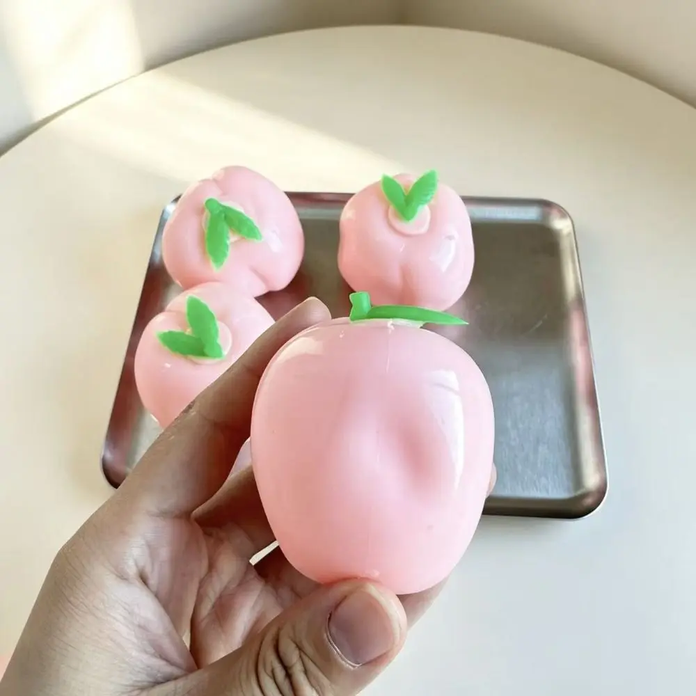 No Rebound Coconut Oil Squishy Shapeable Soft TPR Persimmon Squishy Hand Relax Pinch Handmade Fidget Ball Children Gifts