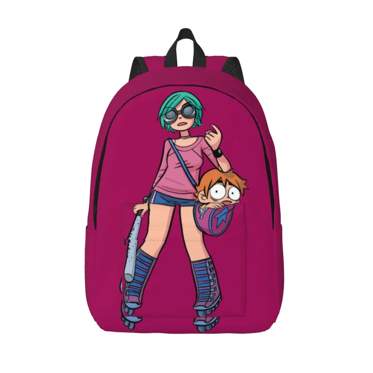 

Batter Up for Teens Student School Bookbag Scott Pilgrim VS the World Daypack Elementary High College Durable