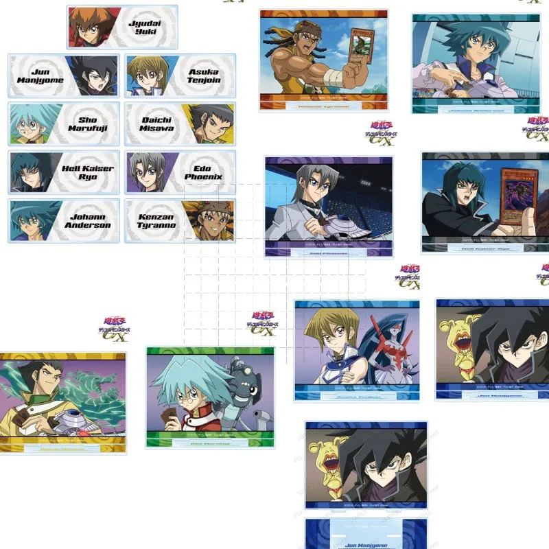 

Yu-Gi-Oh! GX‌ Jaden Yuki Chazz Princeton Jesse Anderson Acrylic Signboard Keychain Anime Toy Figures