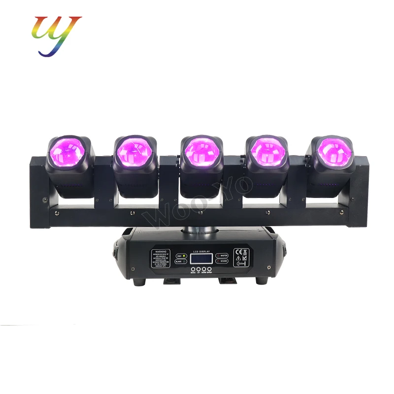 

Светодиодный светильник DMX 5x40 Вт с подвижной головкой, холодный и теплый белый свет + RGBW, четыре в одном, светильник для выступлений на мероприятии, бар, концертная сцена