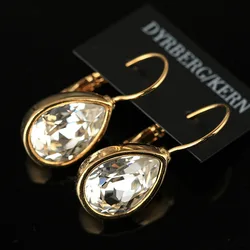 HOT SEELING fashion DYRBERG/KERN Drop-shaped earrings temperament shiny crystal earrings IN STOCK