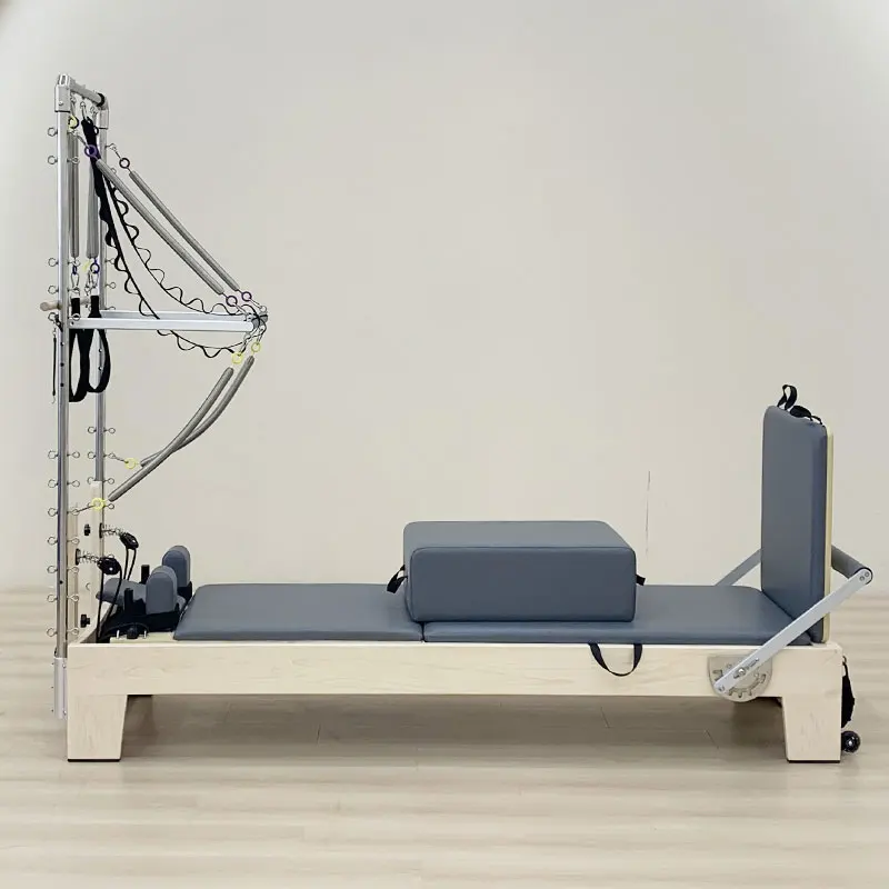 

ATV&UTVCommercial Grade High-end Whisper-quiet Wooden Pilates Reformer with Tower for Private Coaching Studio