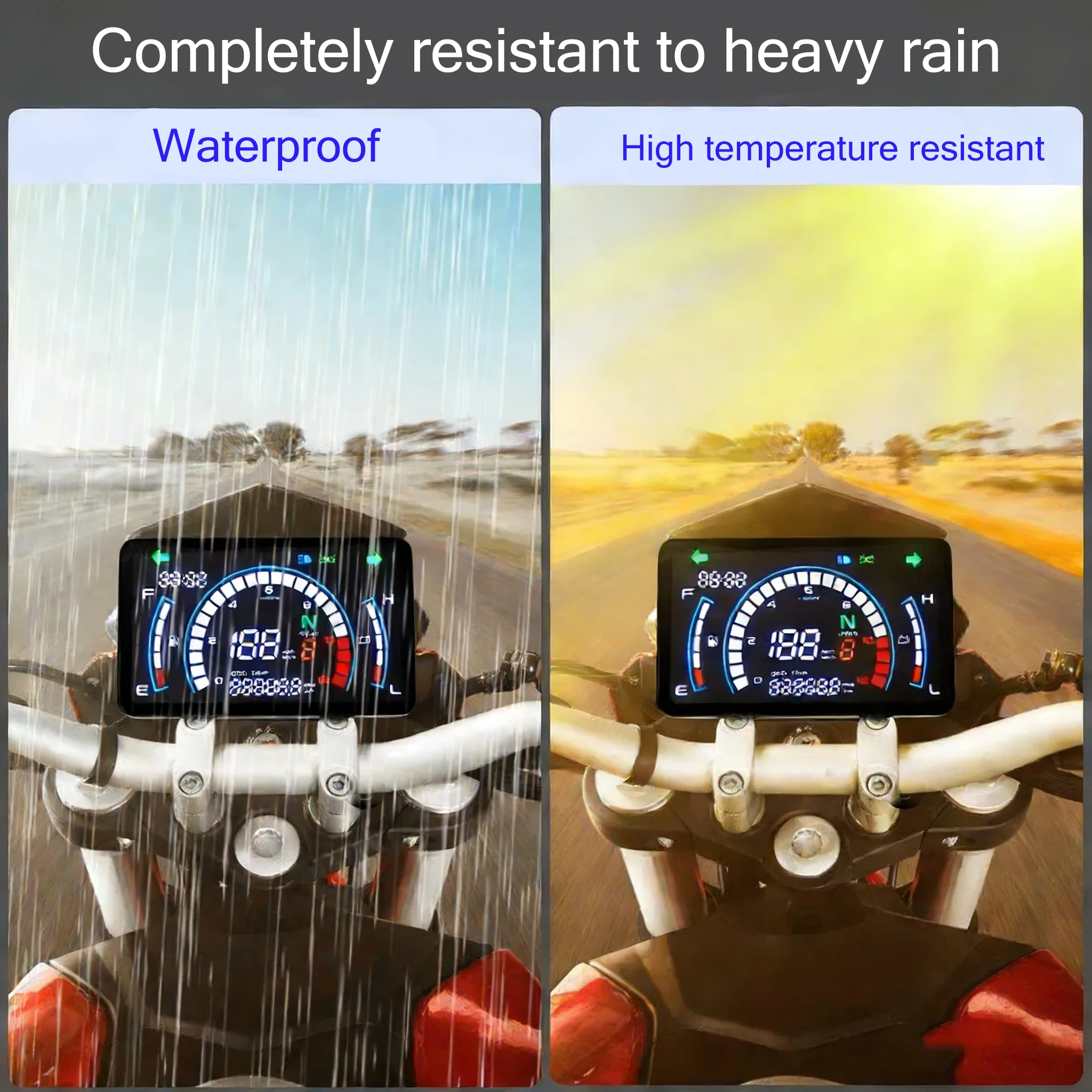 Voor Vento Ryder 150 XPRESS 150 170 ECLIPSE 150 200 Motorfiets LCD Digitale Snelheidsmeter Dashboard Instrument Toerenteller Kilometerteller