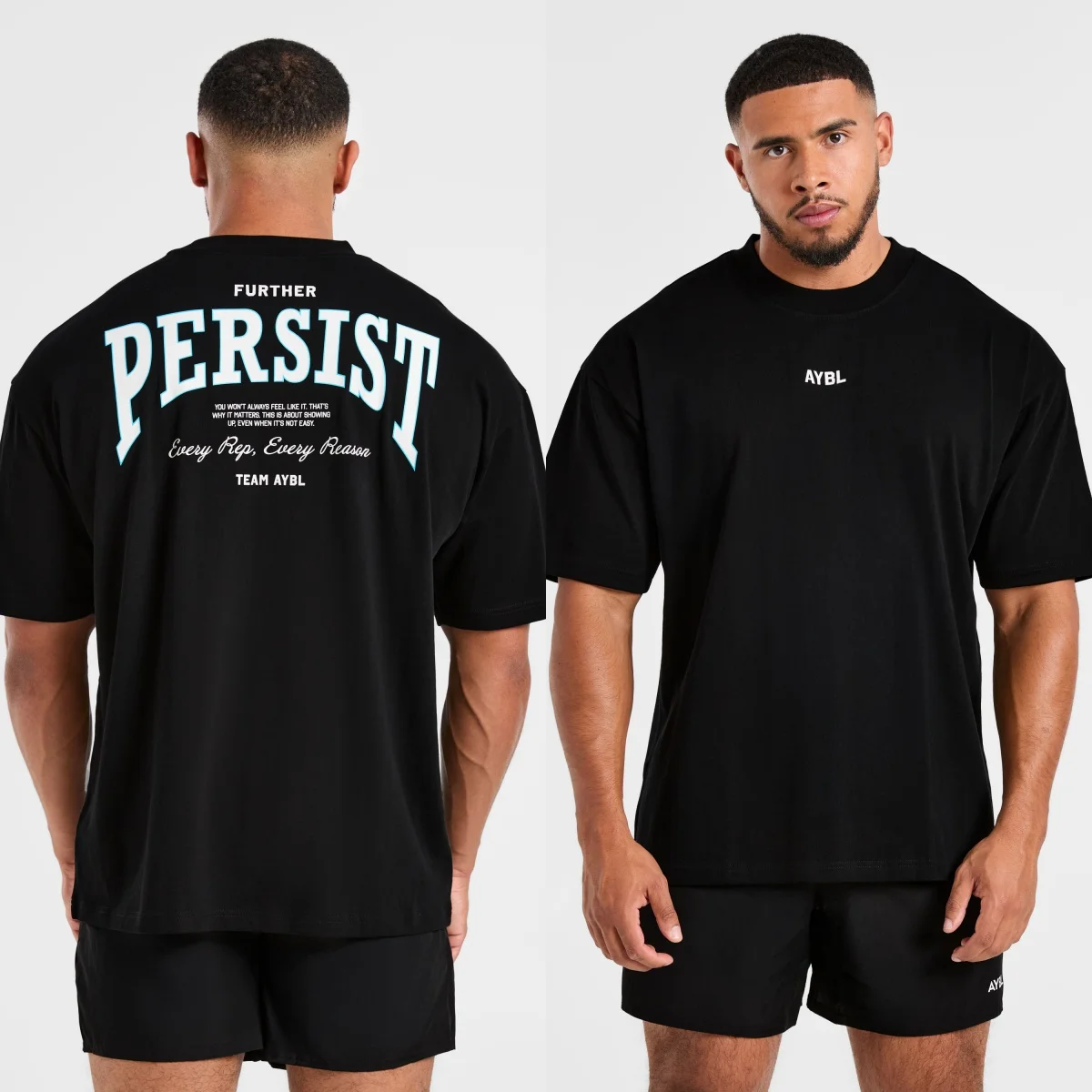 Cam Kissel X Persist Oversized GYM Fitness Sports Brand Graphic Tee Cotton Men Women T-Shirt Loose Workout Top