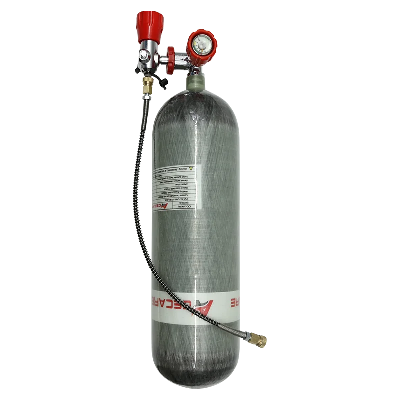 Acecare 4500Psi 300Bar 6.8L cylindre en Fiber de carbone réservoir d'air haute pression HPA Station de remplissage soupape de régulation plongée sous-marine M18 * 1.5