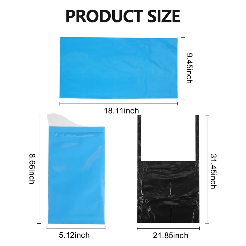 Camping Travel Urinal Toilet Traffic Jam Emergency Portable Car Urinal Bags,Disposable Urine Bags Set of 12 Pee Bags