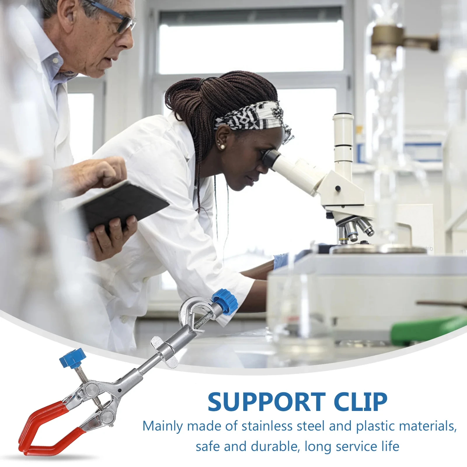 Clip Drei-Backen-Klemme Laborst änder Kunststoff Wissenschaft Experiment Rohr Clips Wissenschaft Experiment Rohr Ausrüstung Test labor